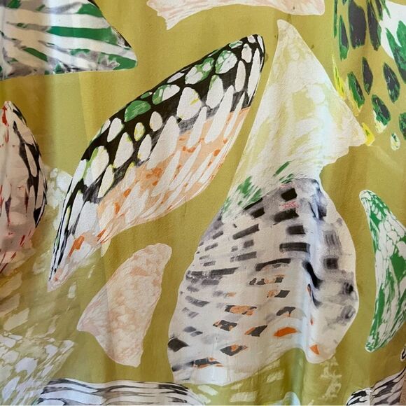 Anthropologie Leifsdottir Shell Silk Butterfly Wing Dress - Picture 12 of 15